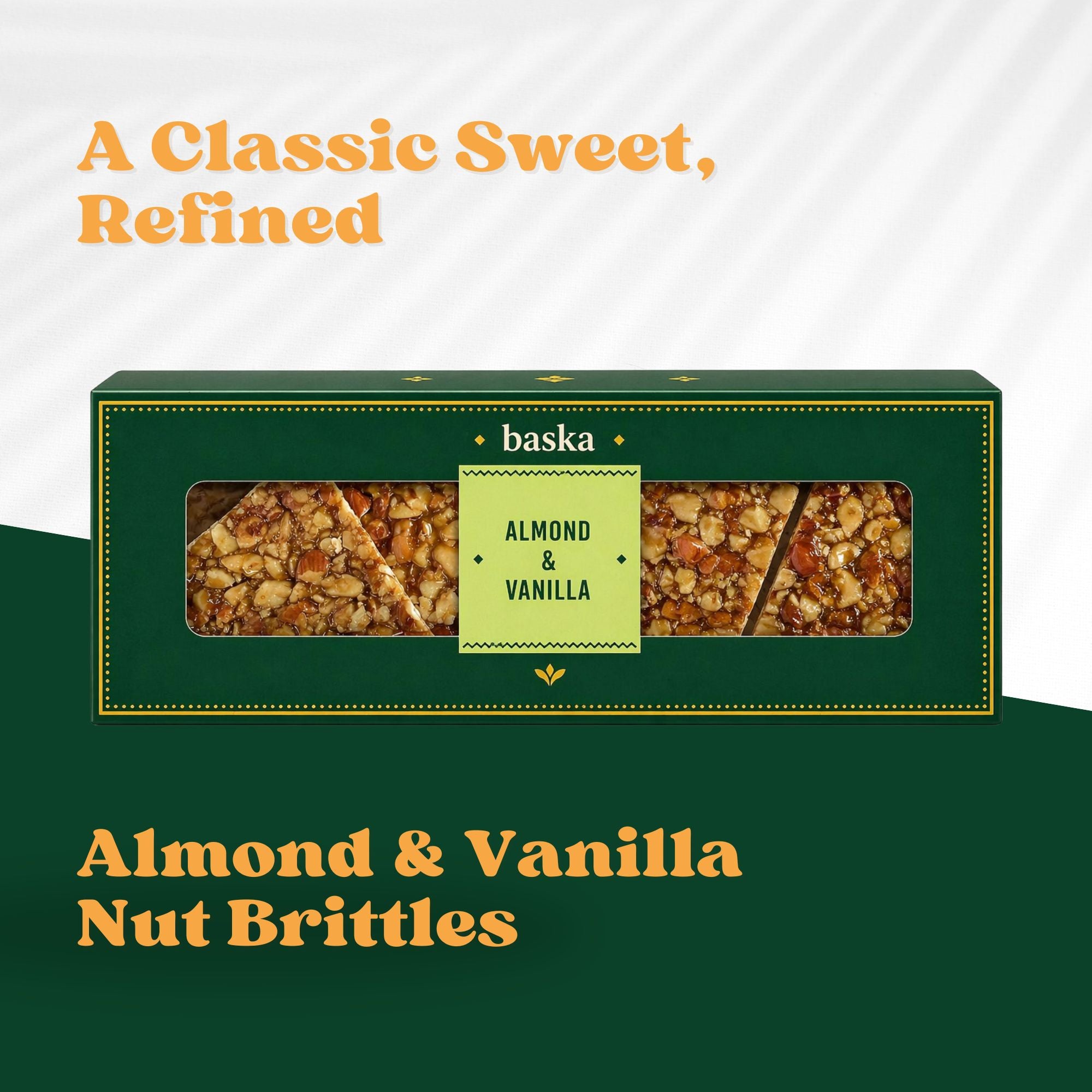 Almond & Vanilla Brittle (150gms)
