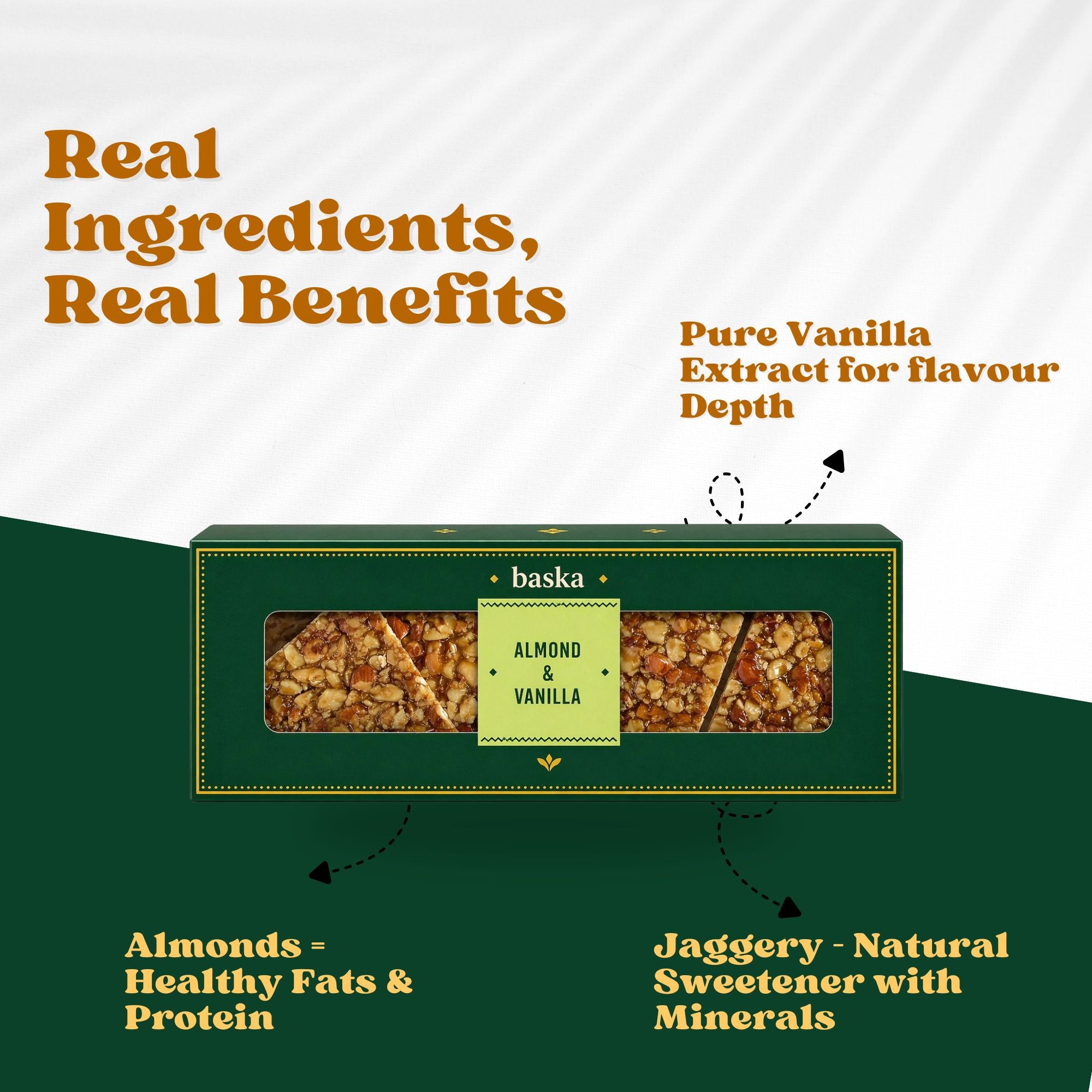 Almond & Vanilla Brittle (150gms)
