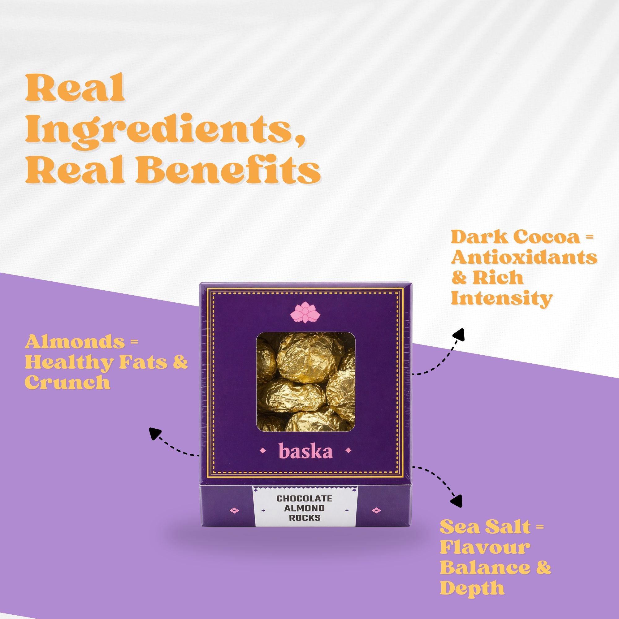 Dark Chocolate Almond Rocks (200g)