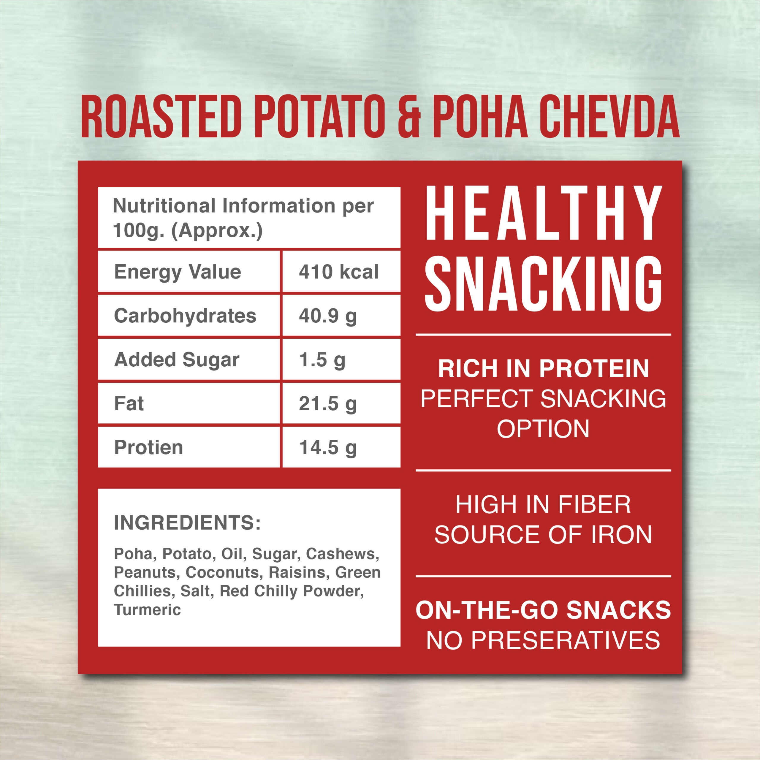 Roasted Poha & Crunchy Potato Chevda