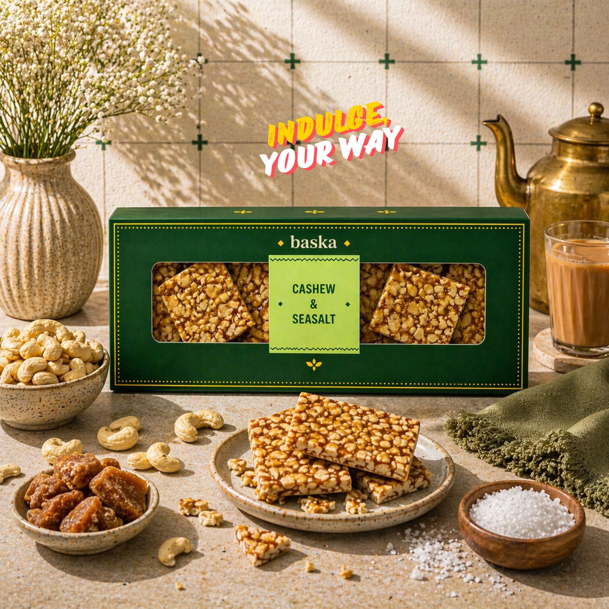 Cashewnut & Seasalt Brittle (150gms)
