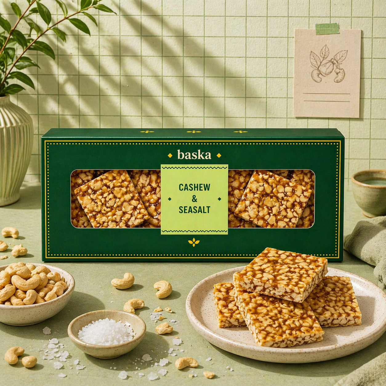 Cashewnut & Seasalt Brittle (150gms)