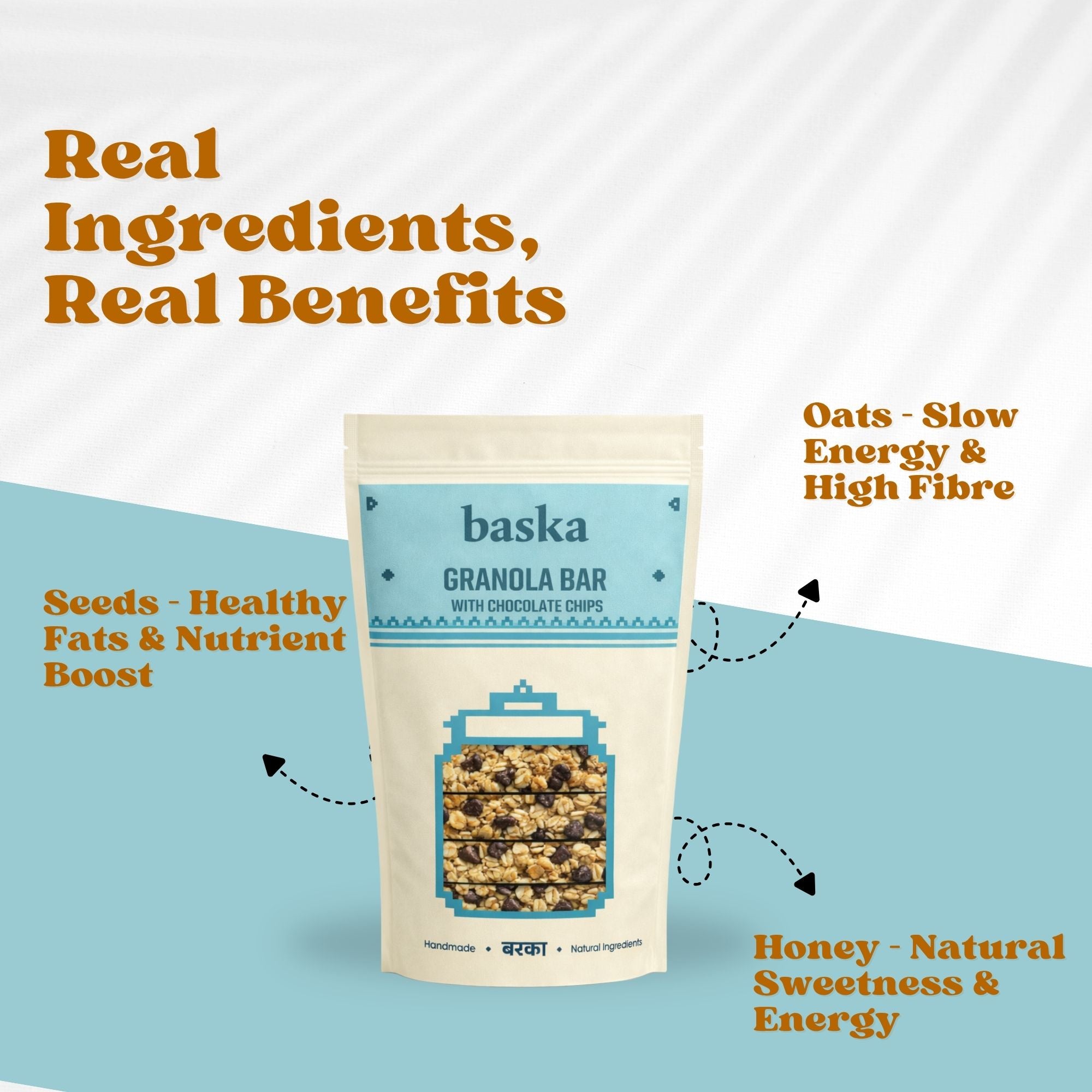 Granola Bar with Chocolate - (4 Bars)