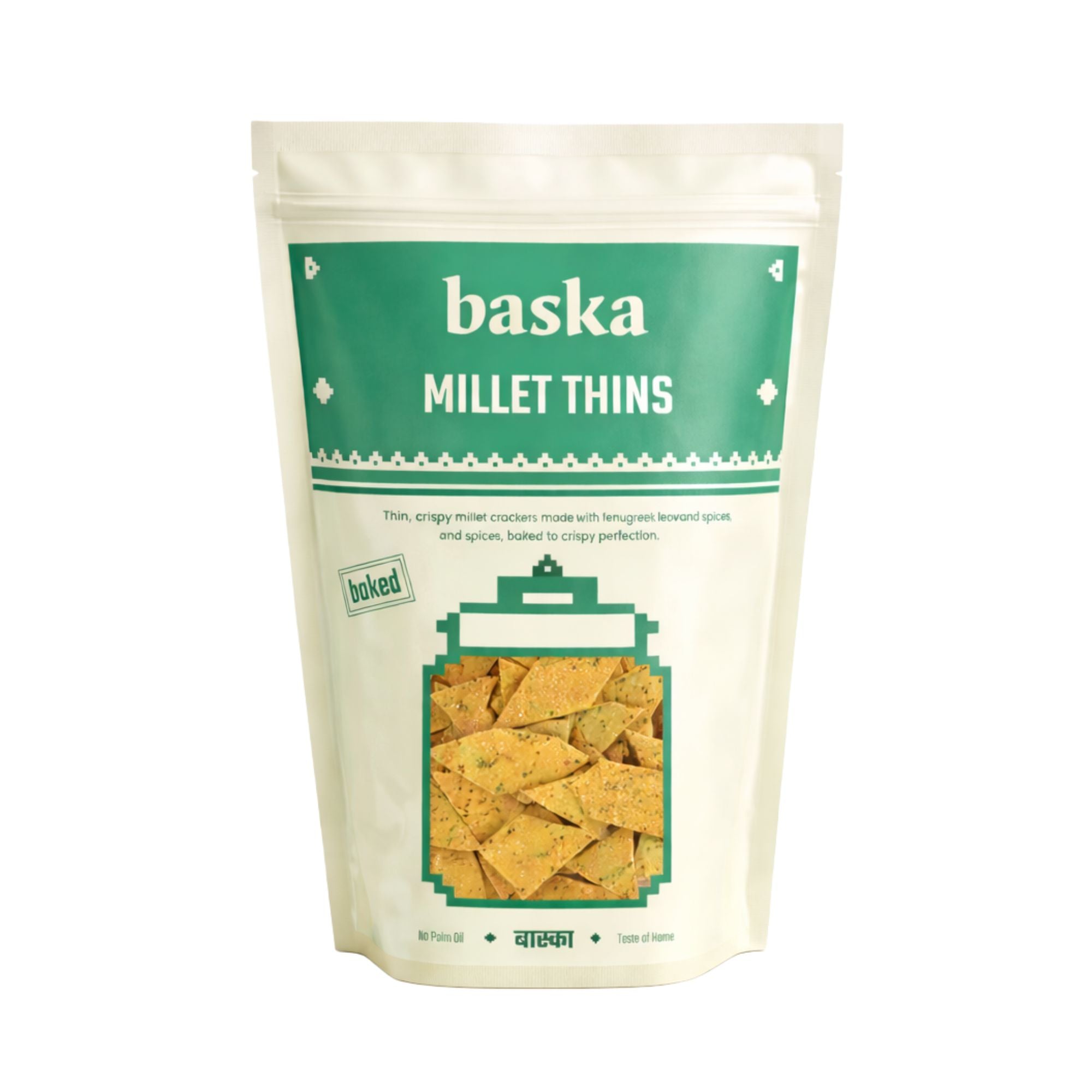 Baked Millet Thins - (Methi Namakpara)