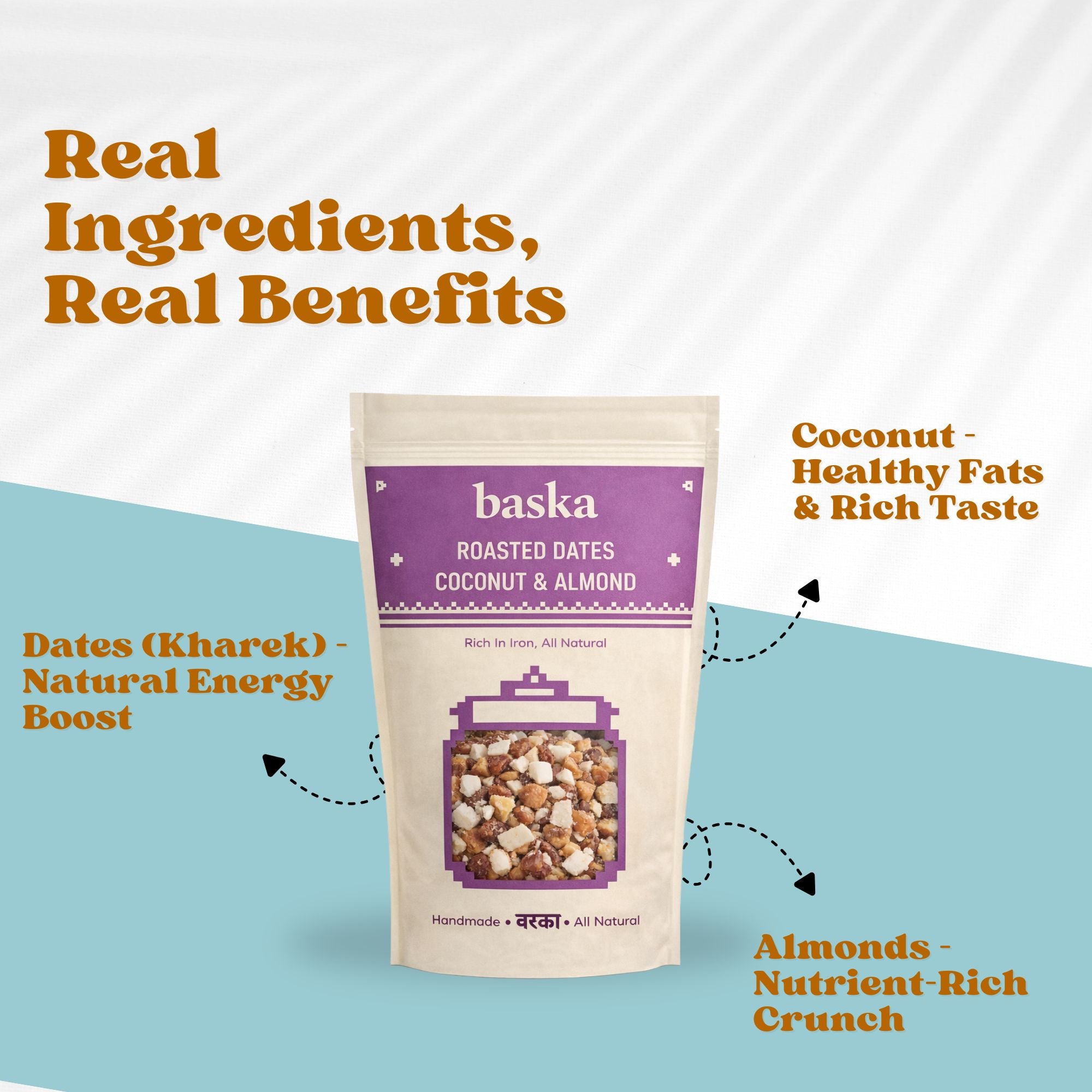 Roasted Dates, Coconut & Almonds (350 Gm)