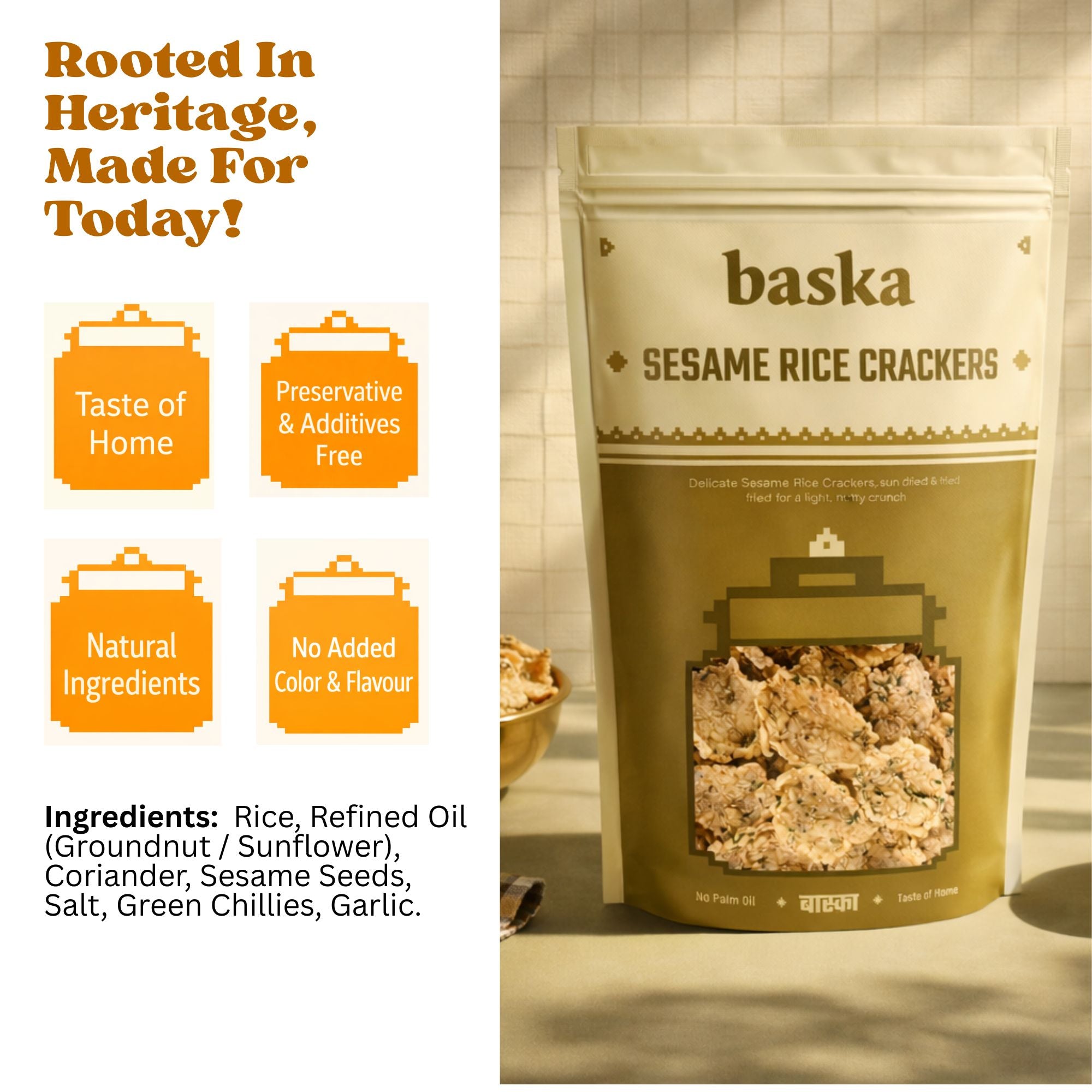 Sesame Rice Crackers