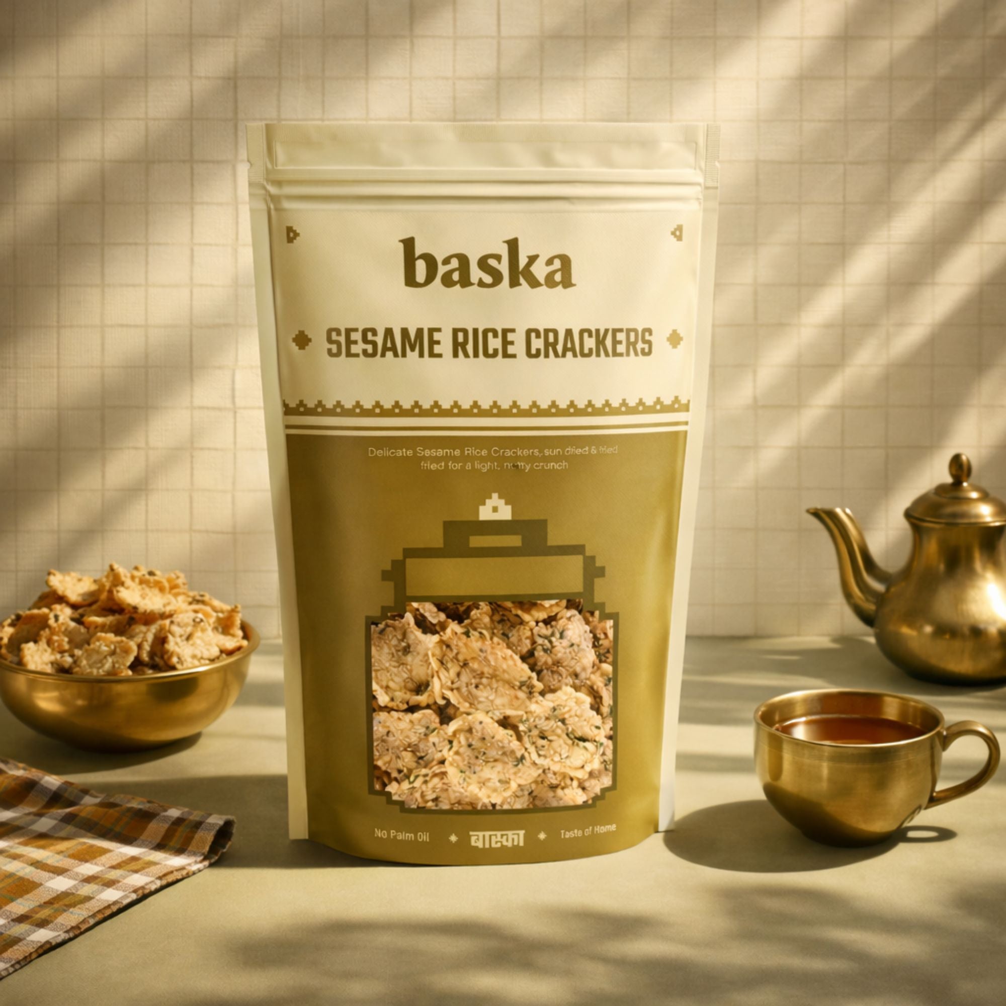 Sesame Rice Crackers