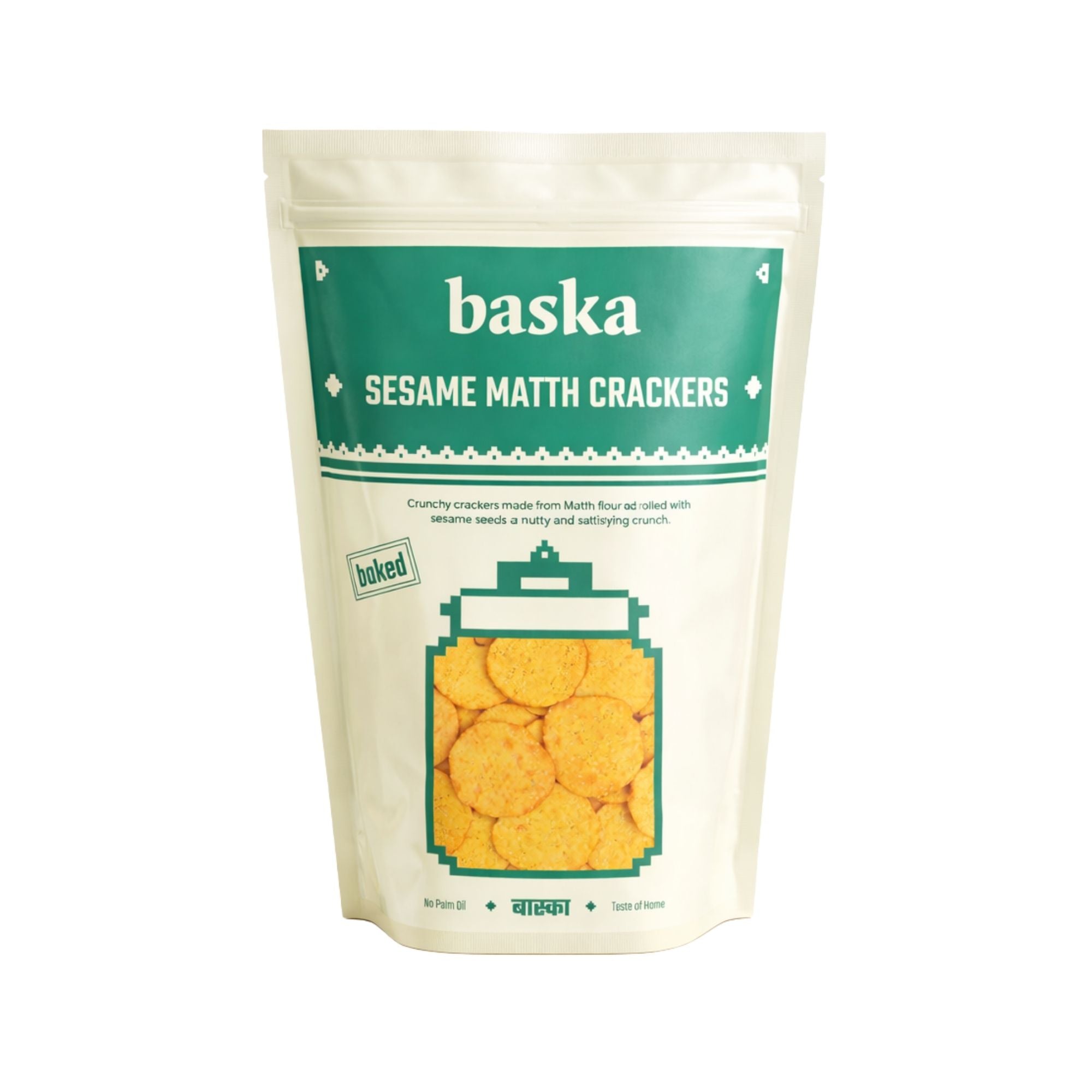 Baked Sesame Matth Crackers