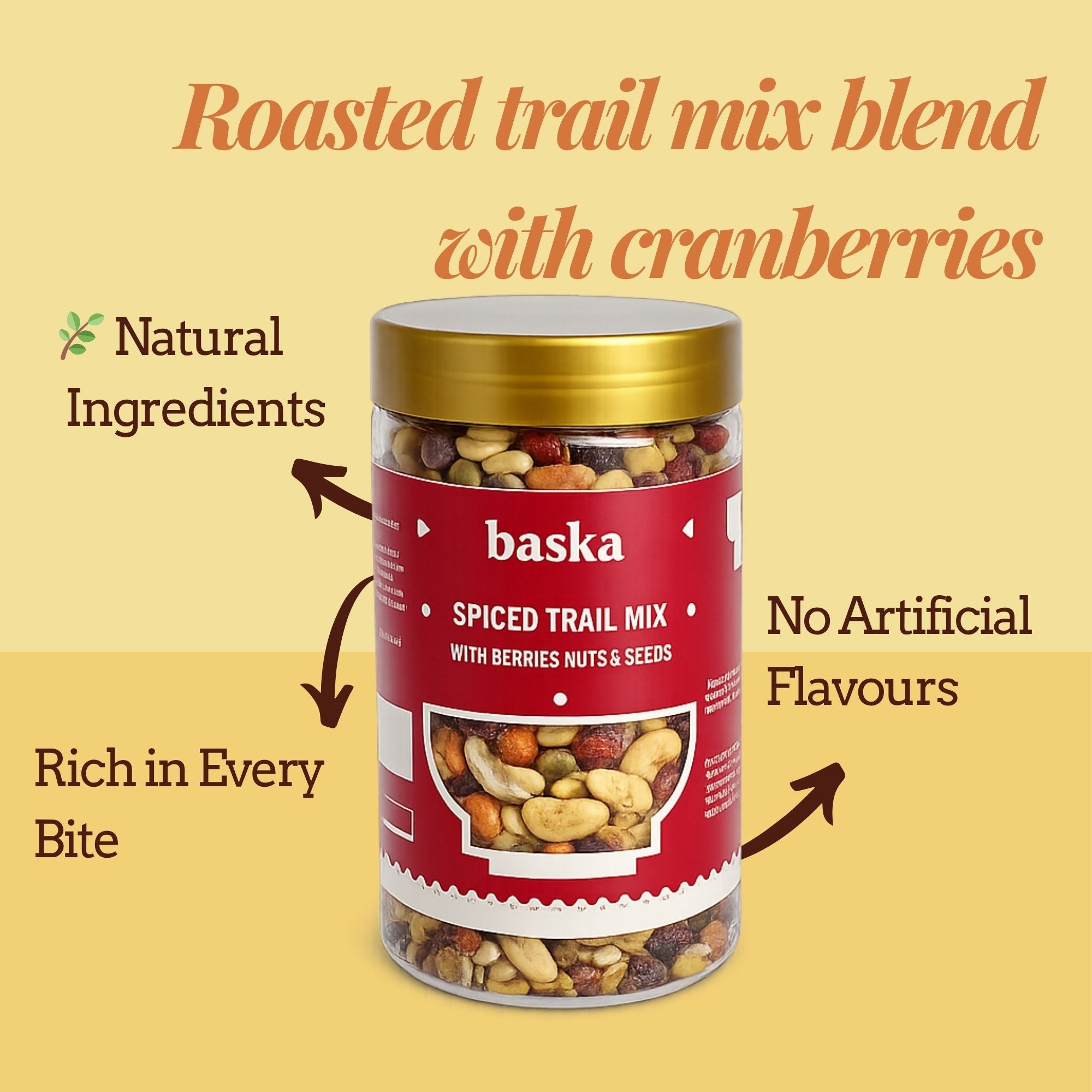 Spiced Trail Mix with Seeds, Nuts & Berries