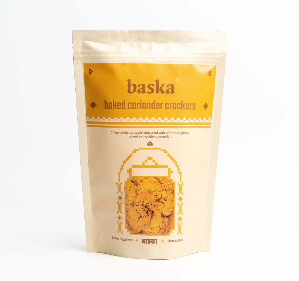 Baked Coriander Crackers