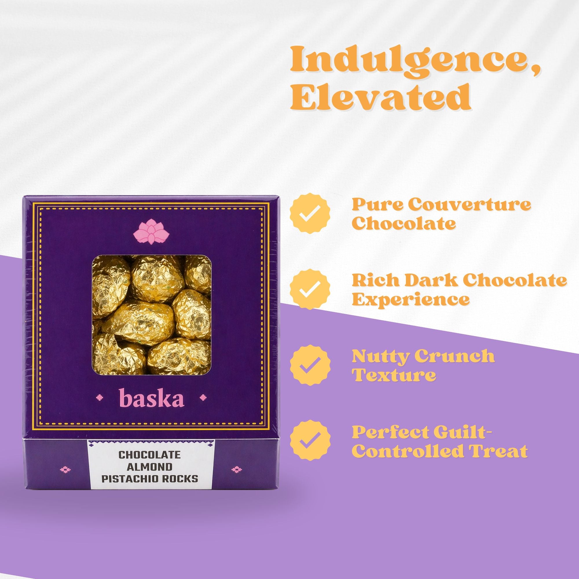 Dark Chocolate Almond & Pistachio Rocks (200g)