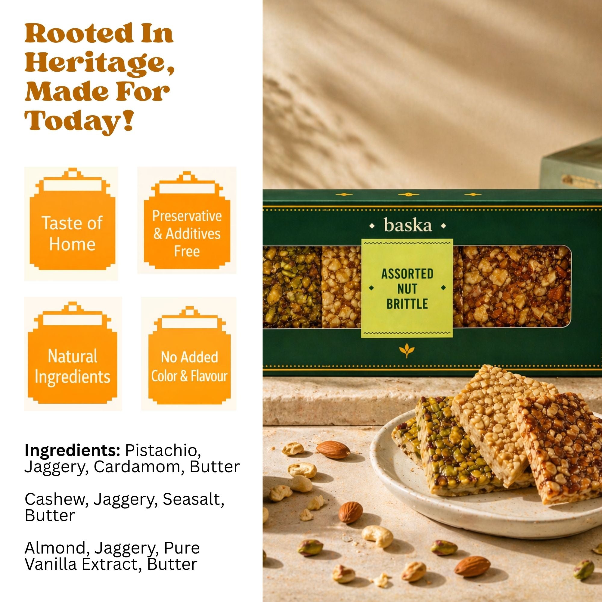Assorted Nuts Brittles (150gms)