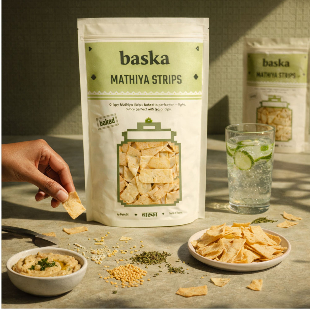 Baked Mathiya Strips – Baska Foods