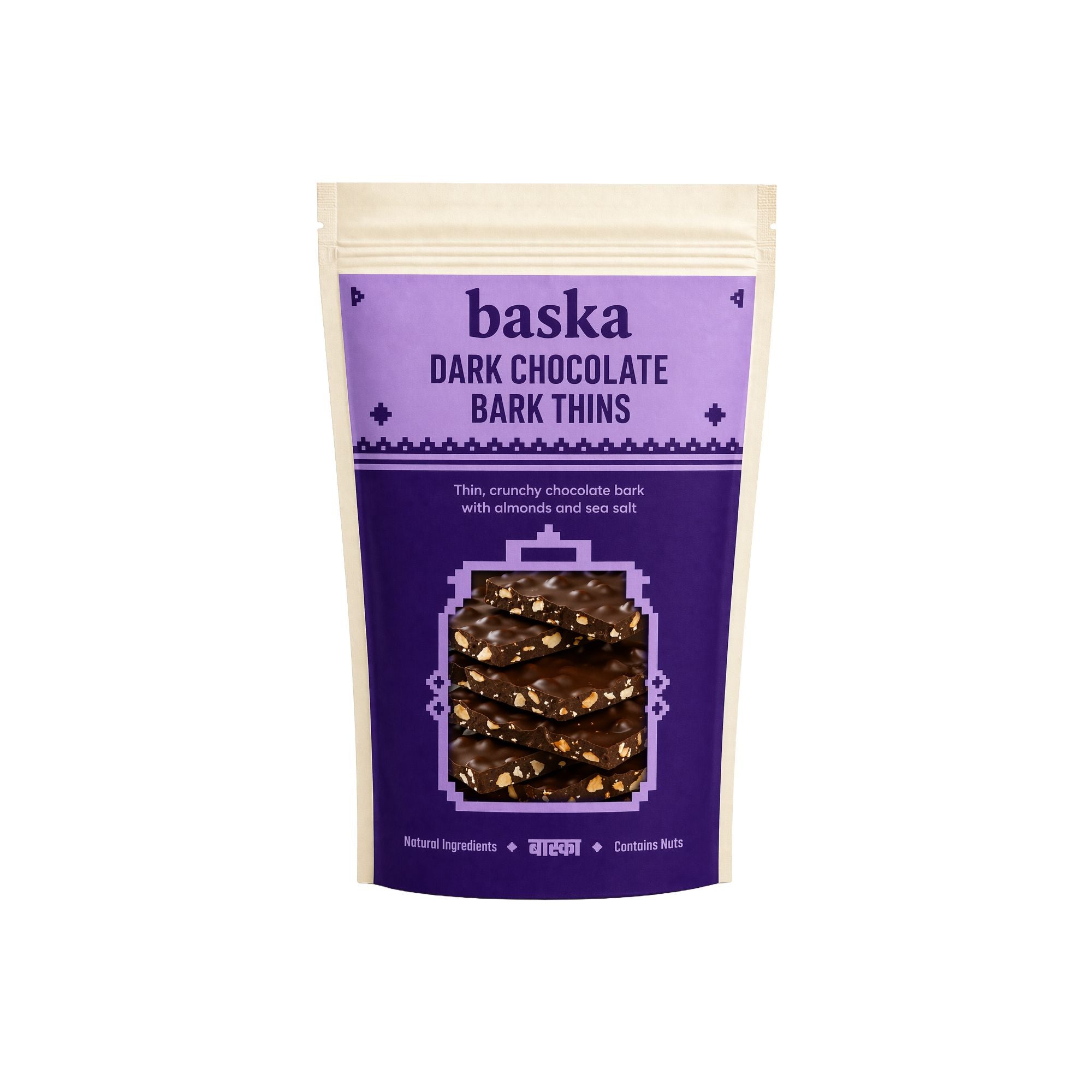 Dark Chocolate Bark Thins with Almonds & Sea Salt