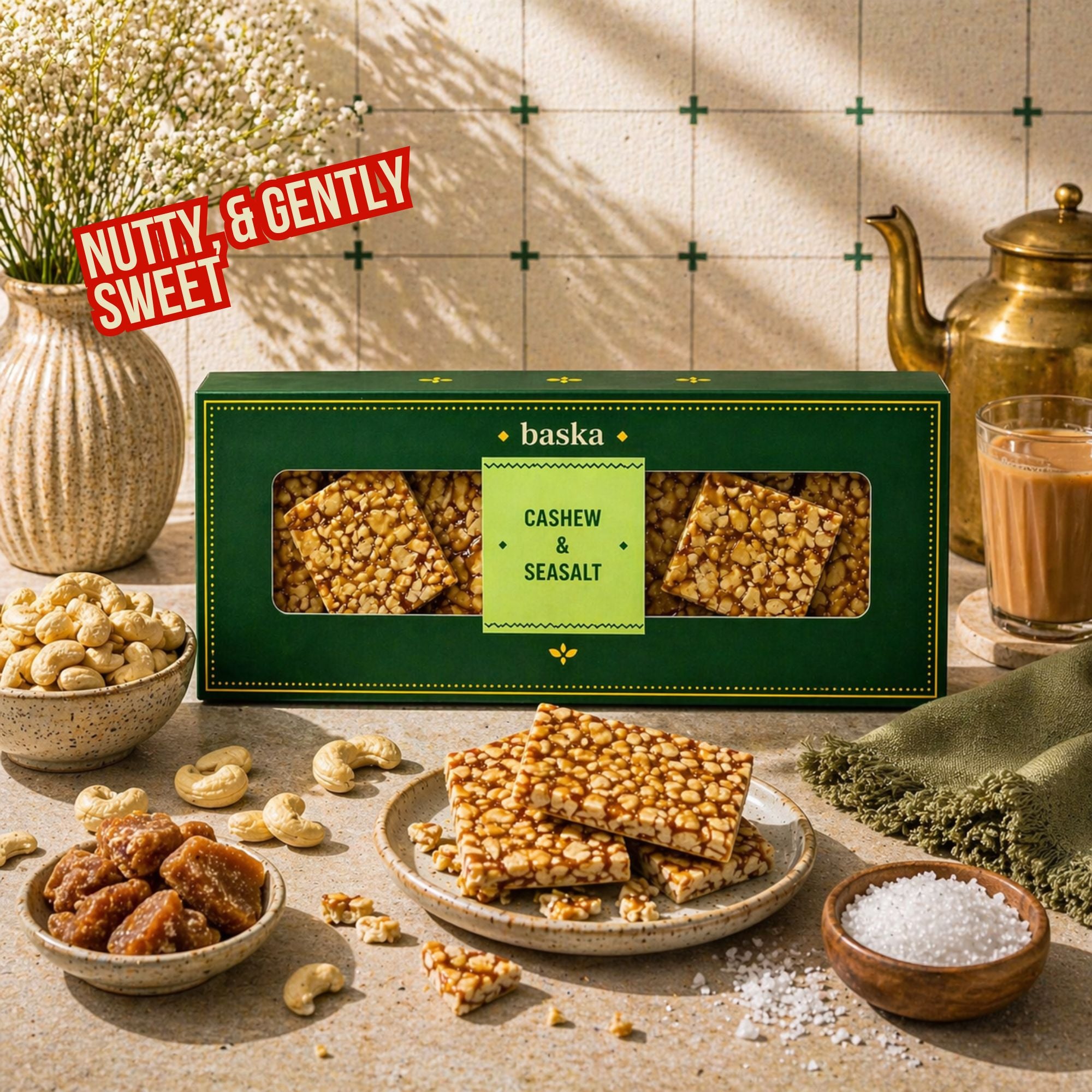 Cashewnut & Seasalt Brittle (150gms)