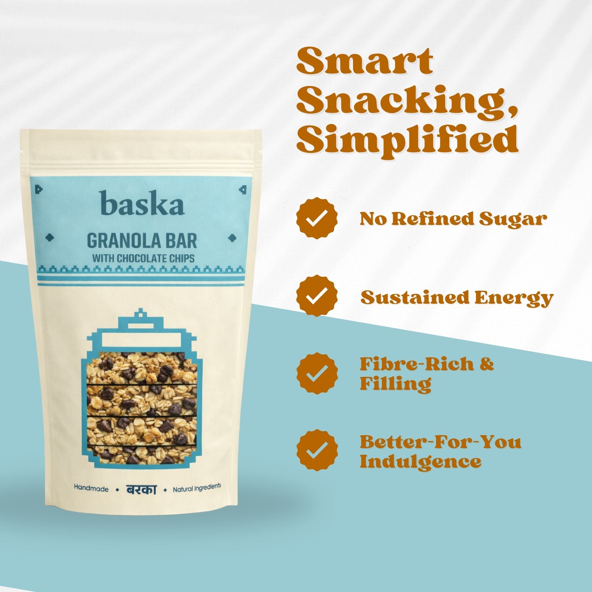 Granola Bar with Chocolate - (4 Bars)