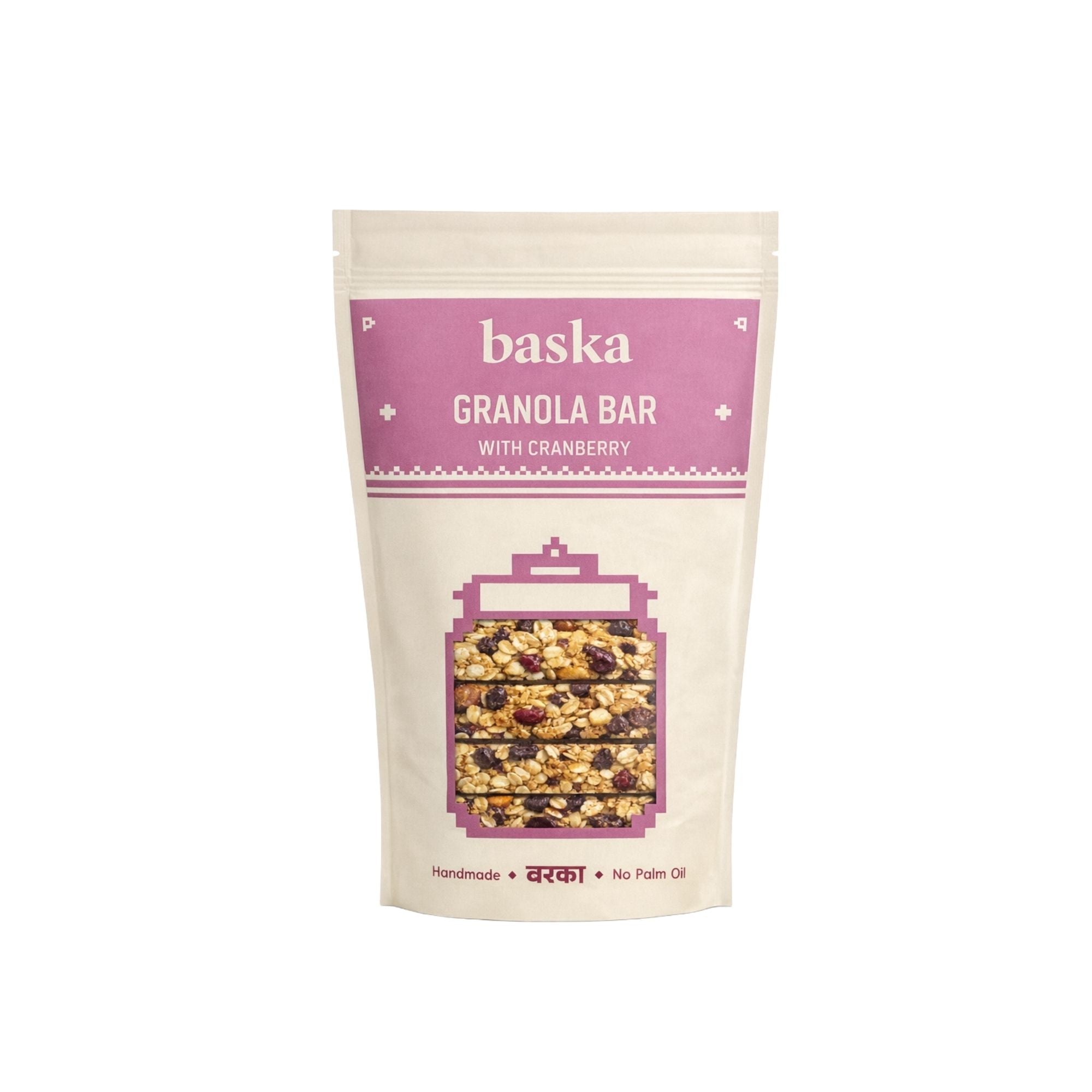 Granola Bar with Cranberries - (4 Bars)