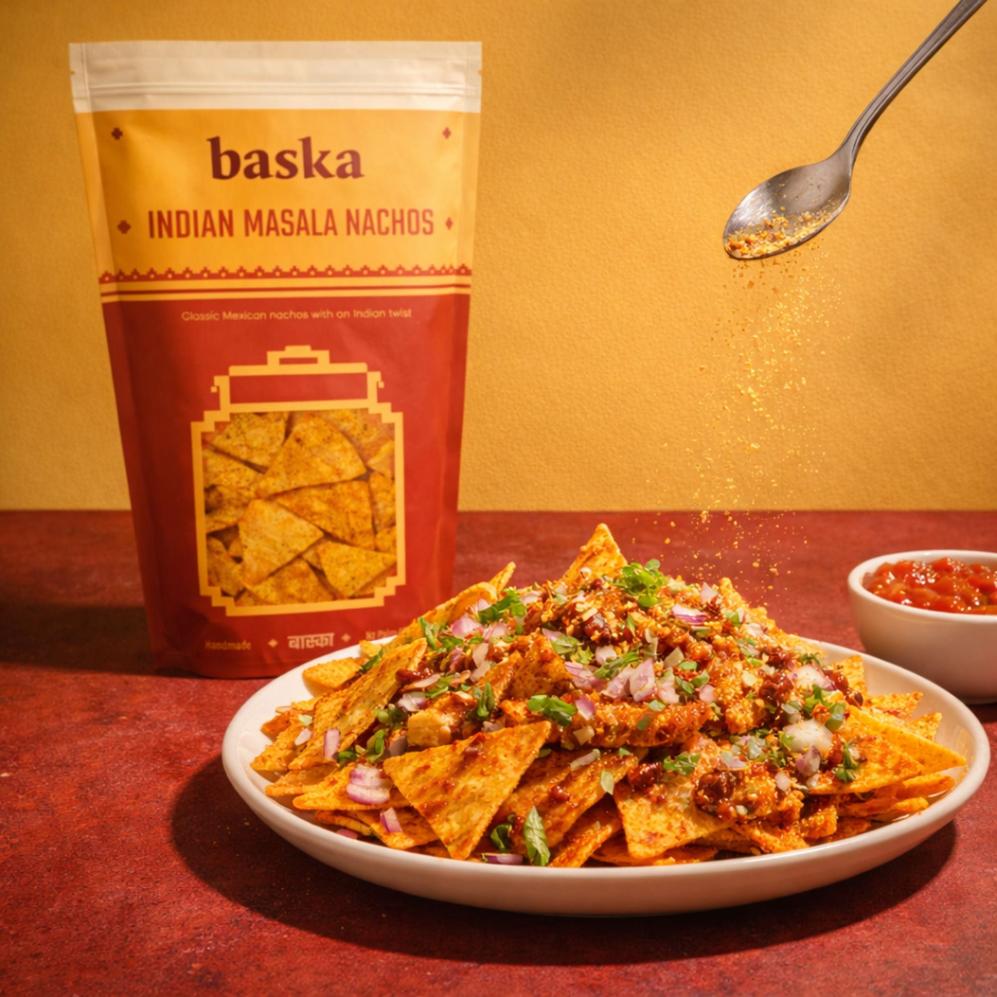 Indian Masala Nachos