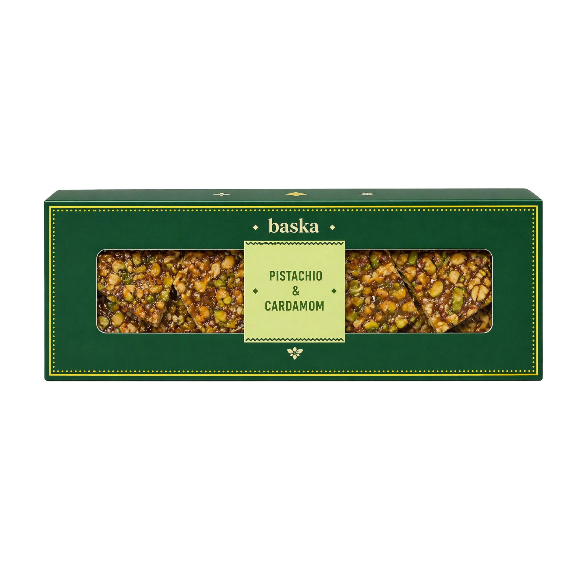 Pistachio & Cardamom Brittle (150gms)