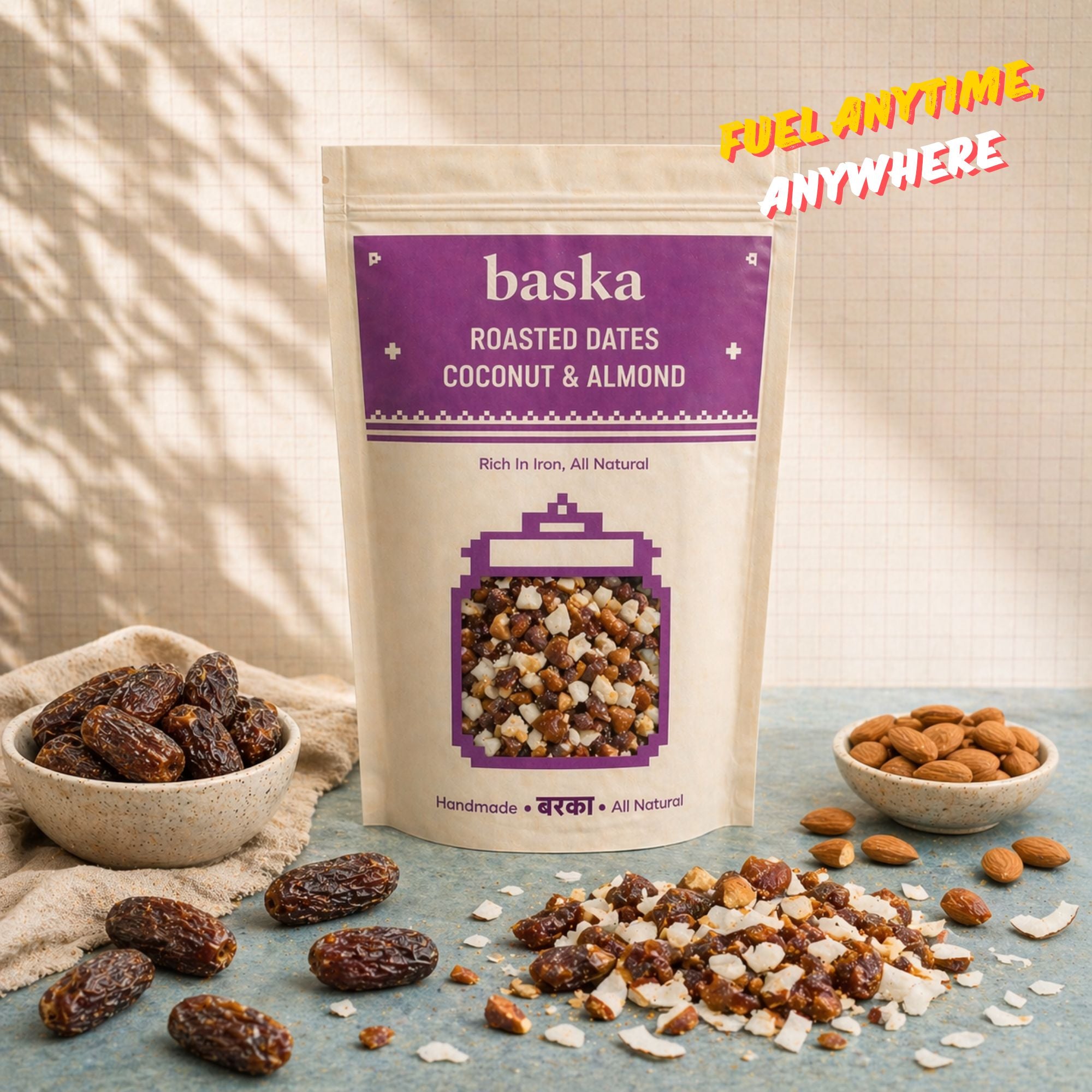 Roasted Dates, Coconut & Almonds (350 Gm)