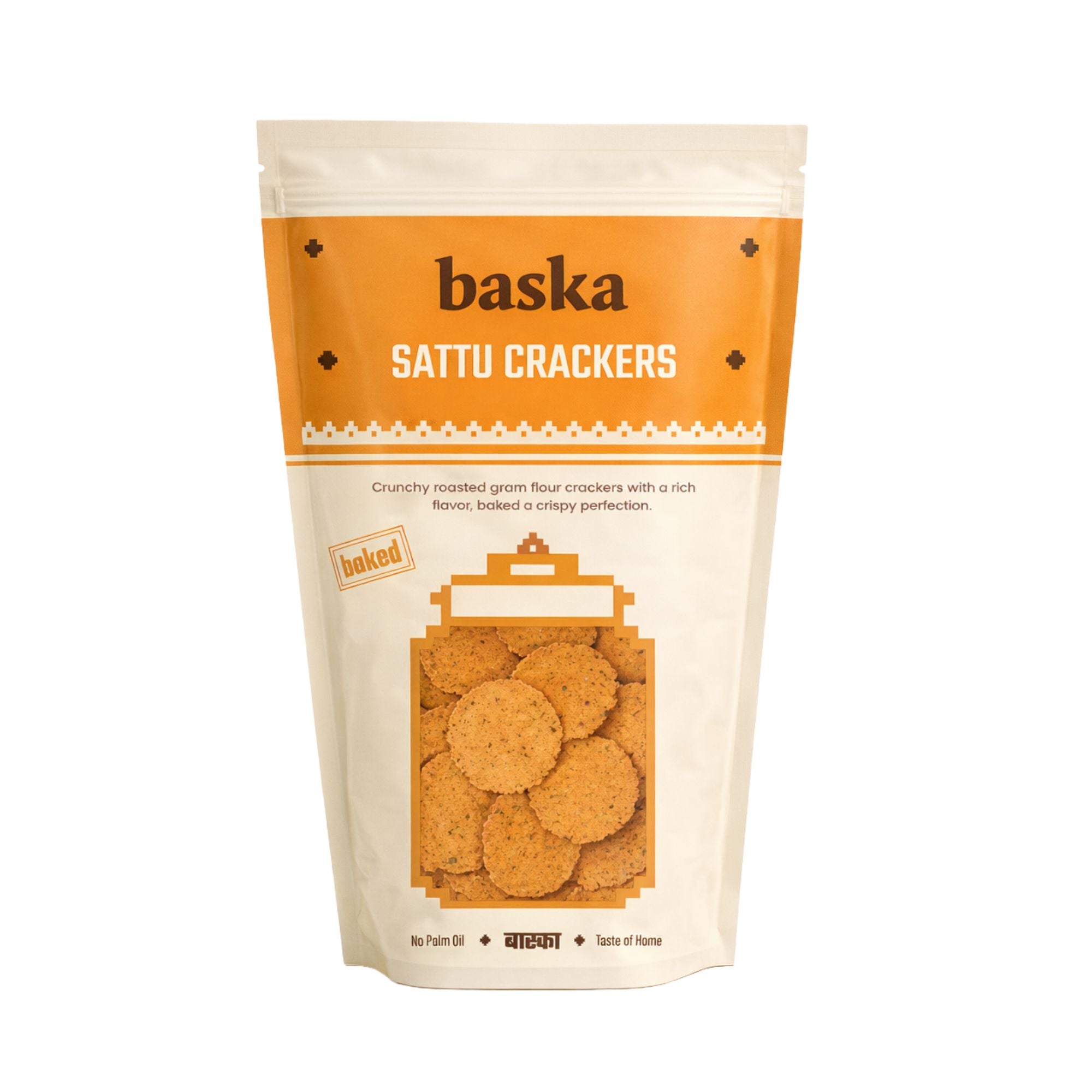 Baked Sattu Crackers