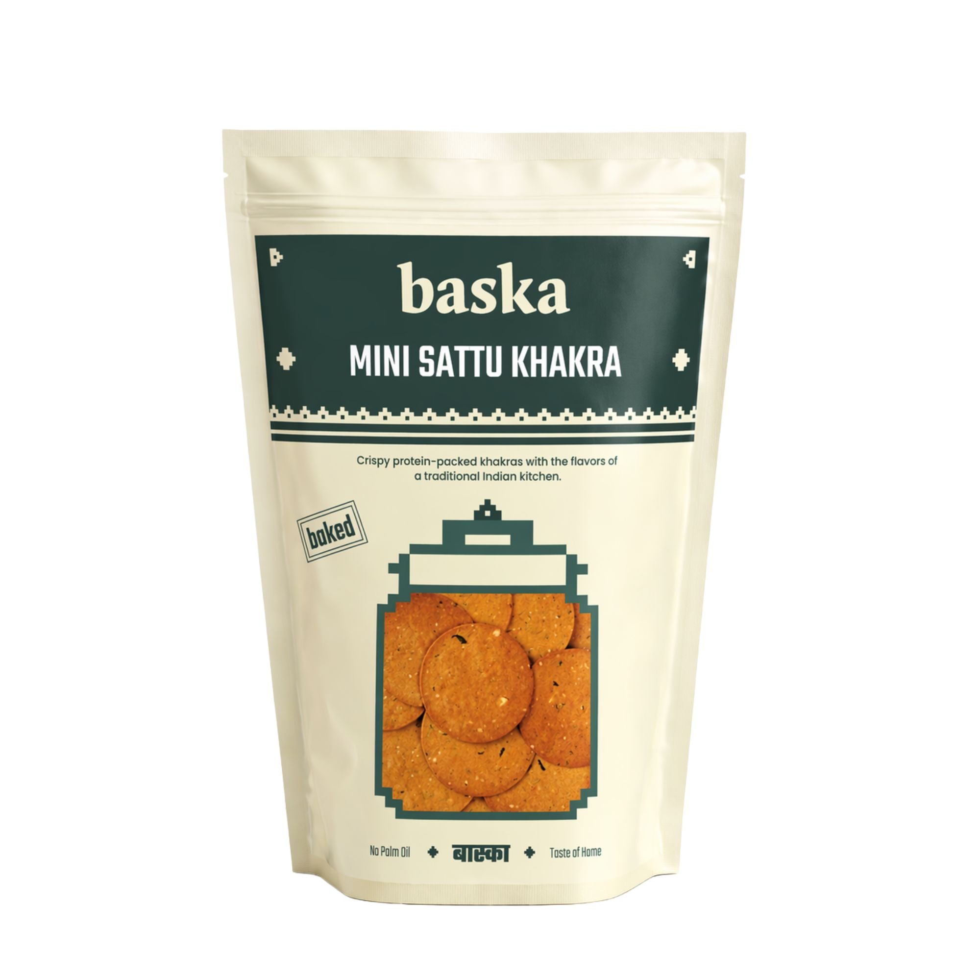 Baked Mini Sattu Khakhra