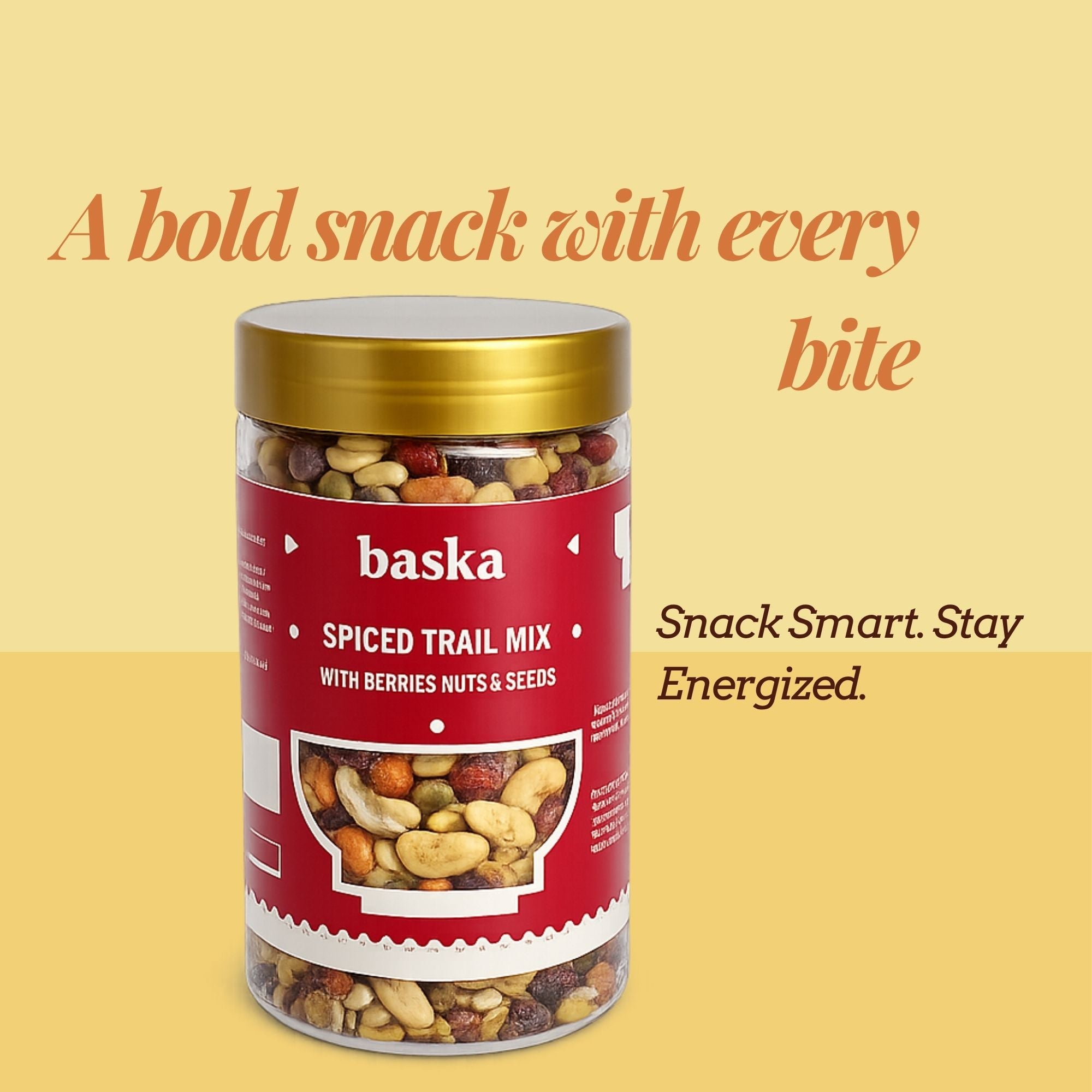Spiced Trail Mix with Seeds, Nuts & Berries