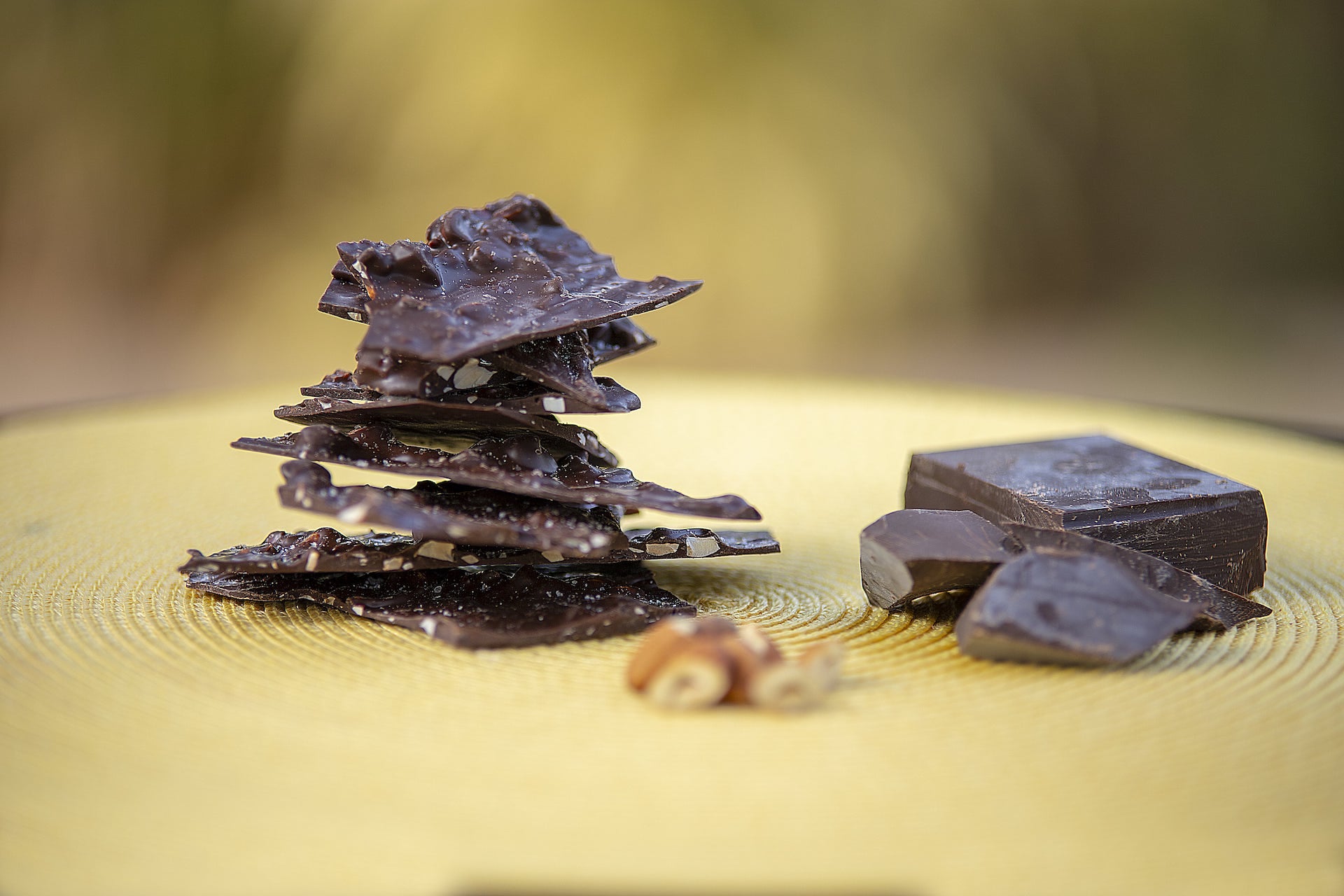 Dark Chocolate Bark Thins with Almonds & Sea Salt